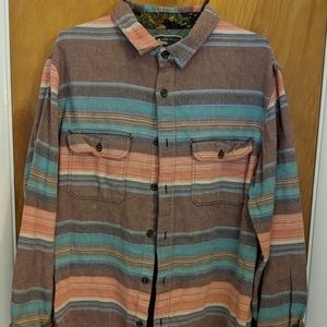 Modern Amusement Striped Button Down  Men's XL